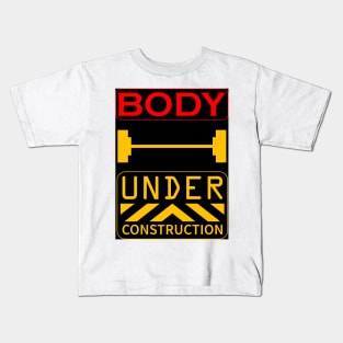 body under construction Kids T-Shirt